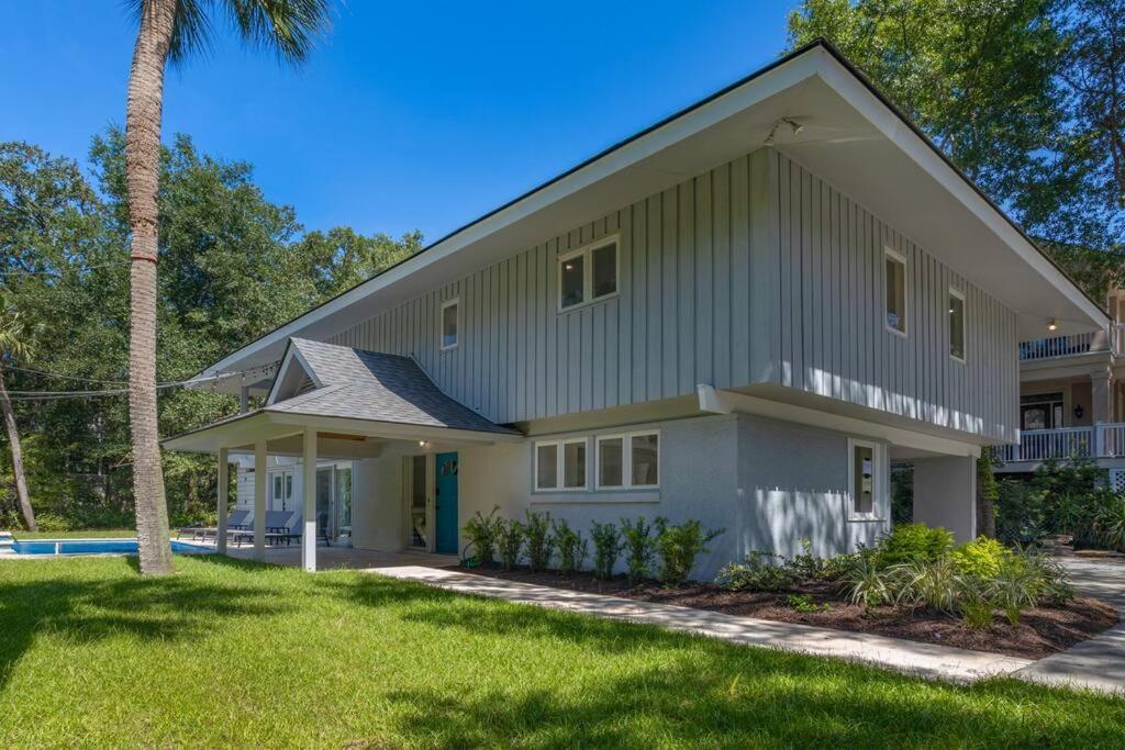 Luxury Beach House - 2Min Walk To Beach - Private Pool - Group & Dog Friendly Hilton Head Island Esterno foto