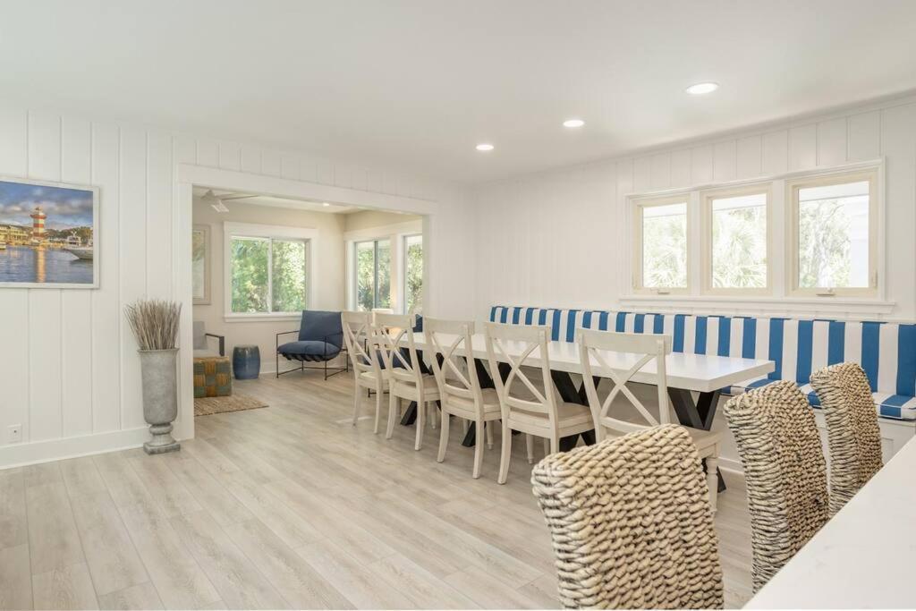 Luxury Beach House - 2Min Walk To Beach - Private Pool - Group & Dog Friendly Hilton Head Island Esterno foto