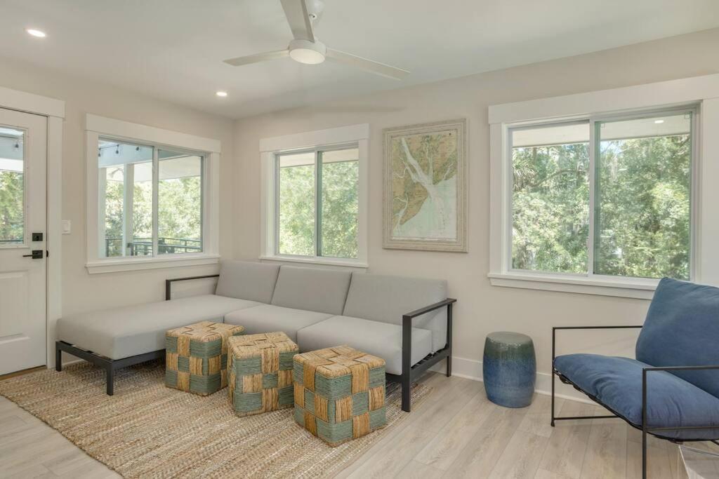 Luxury Beach House - 2Min Walk To Beach - Private Pool - Group & Dog Friendly Hilton Head Island Esterno foto