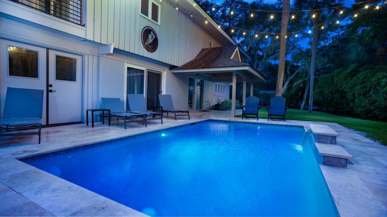 Luxury Beach House - 2Min Walk To Beach - Private Pool - Group & Dog Friendly Hilton Head Island Esterno foto