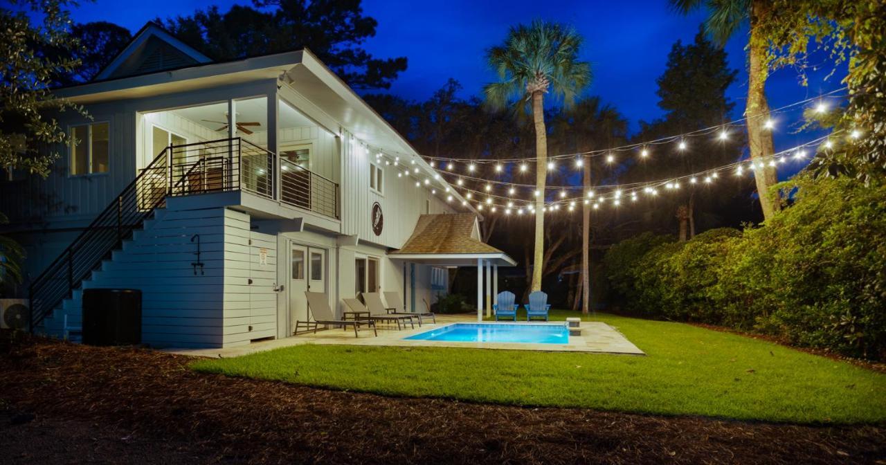 Luxury Beach House - 2Min Walk To Beach - Private Pool - Group & Dog Friendly Hilton Head Island Esterno foto