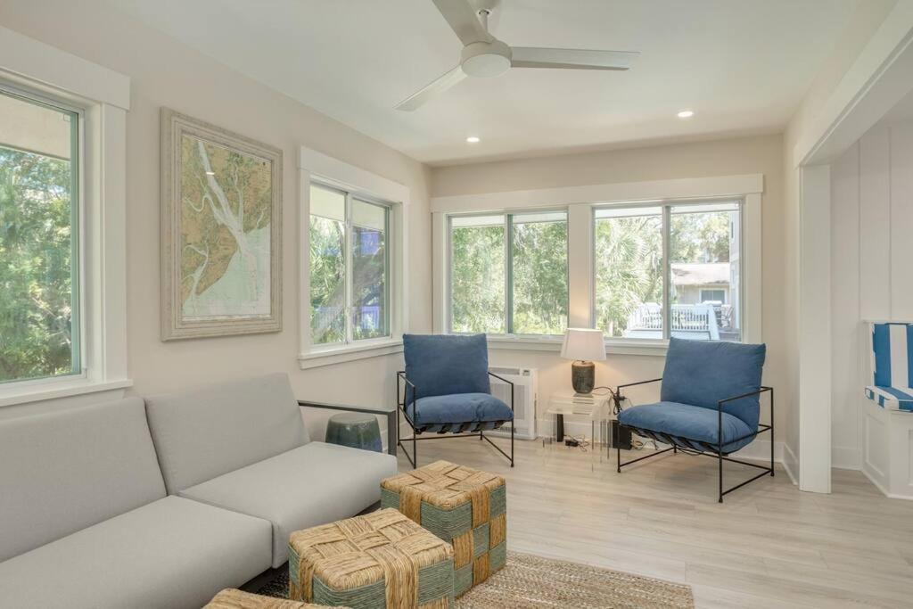 Luxury Beach House - 2Min Walk To Beach - Private Pool - Group & Dog Friendly Hilton Head Island Esterno foto