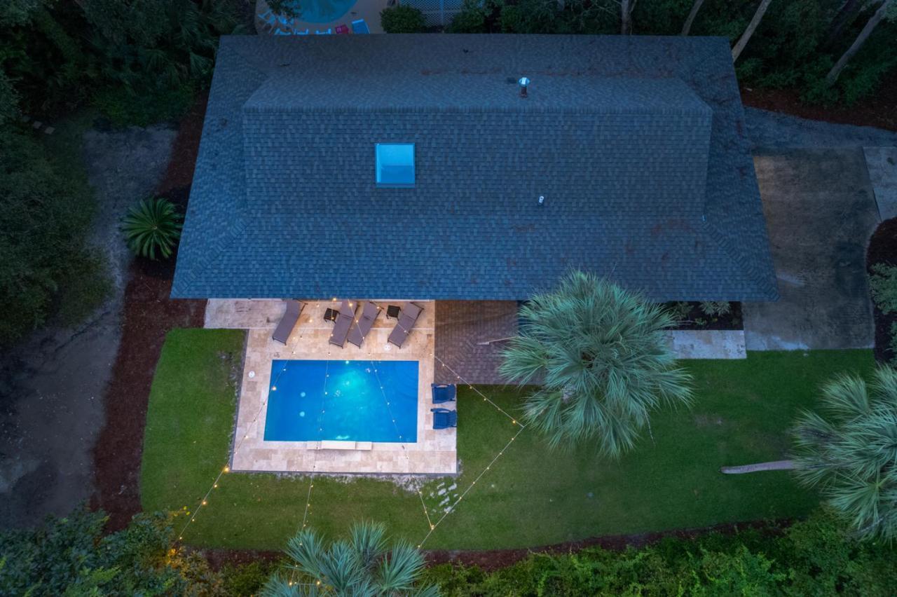Luxury Beach House - 2Min Walk To Beach - Private Pool - Group & Dog Friendly Hilton Head Island Esterno foto